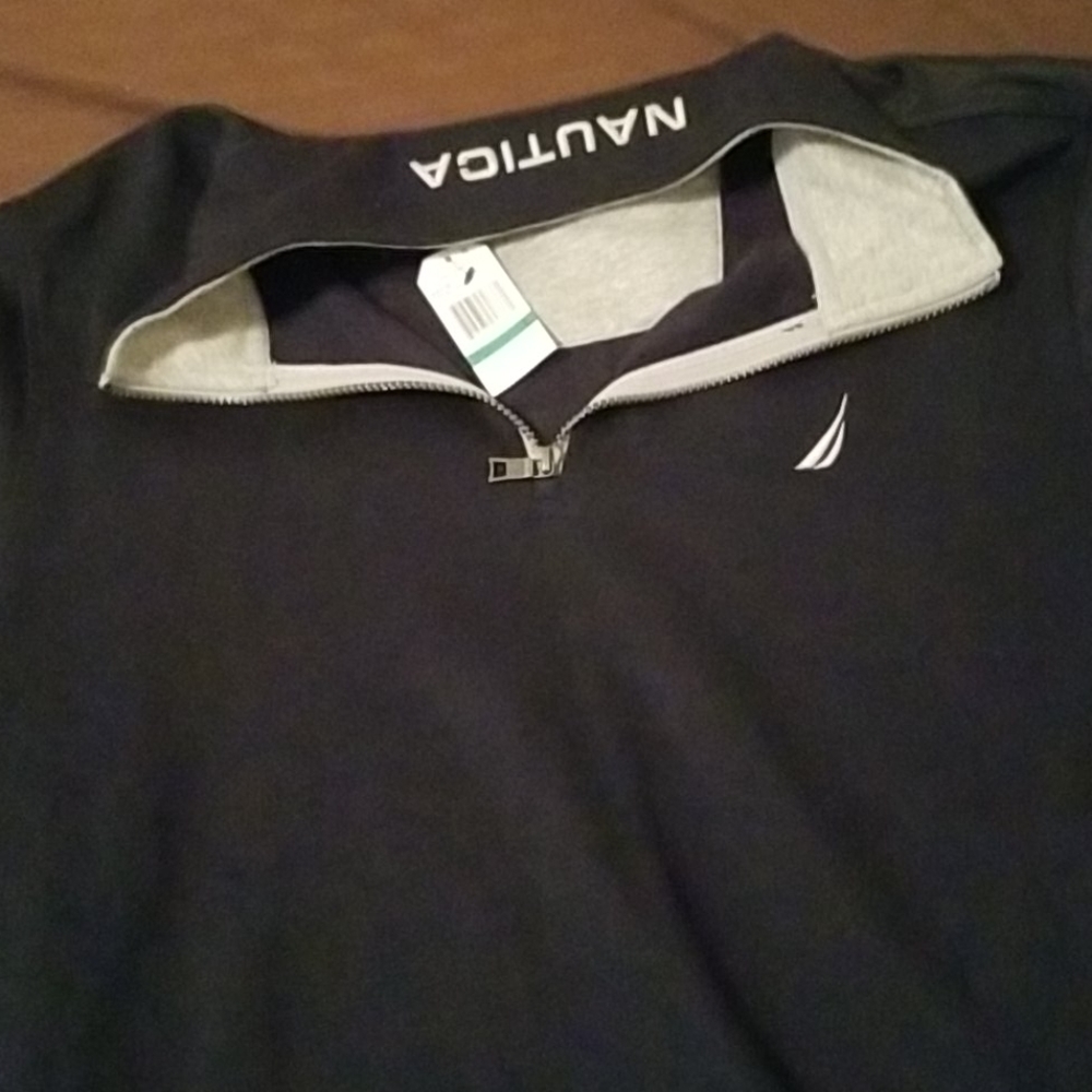 Nautica nautica pull over long sleeve polo